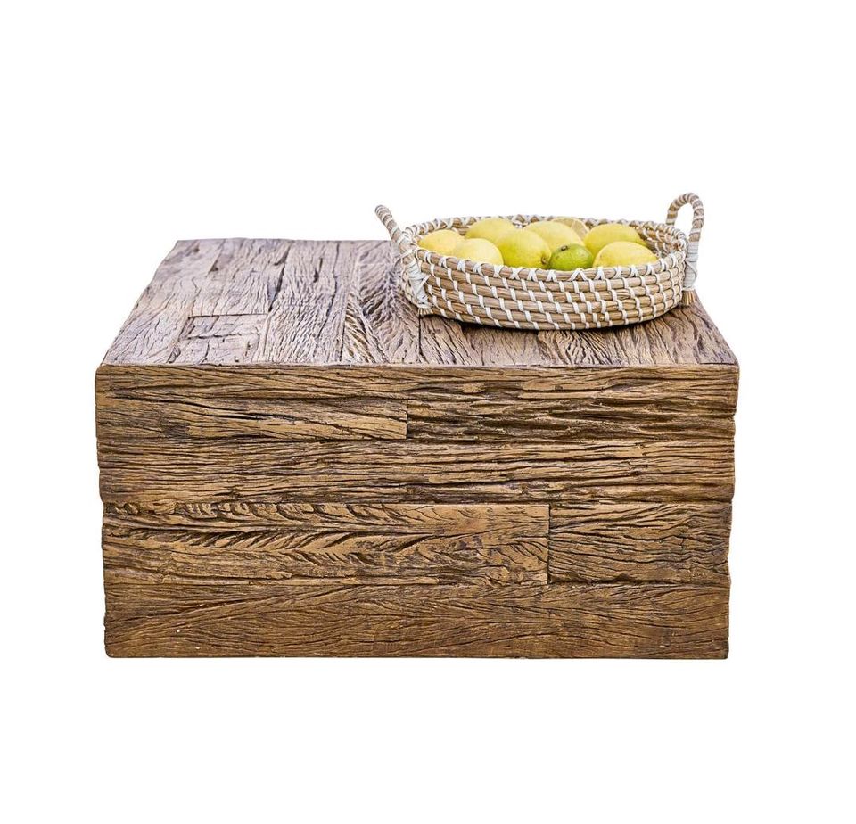 Couchtisch Gláne Polyresin Holzoptik Outdoor wetterbeständig