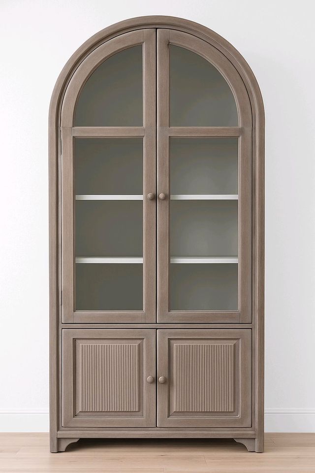 Vitrine Cienegas antikgrau Mangoholz White Washed Vintage – Bild 2