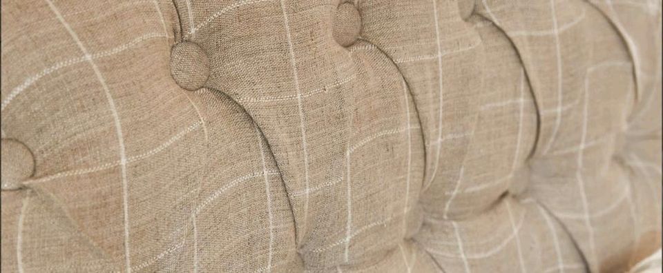 Sessel Leonardsown Chesterfield Leinen franz Landhausstil – Bild 2