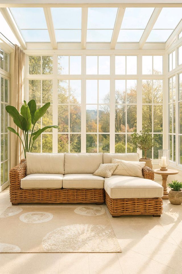 Sofa Villedieu Rattan Ecksofa Mirabeau Wintergarten Landhausstil