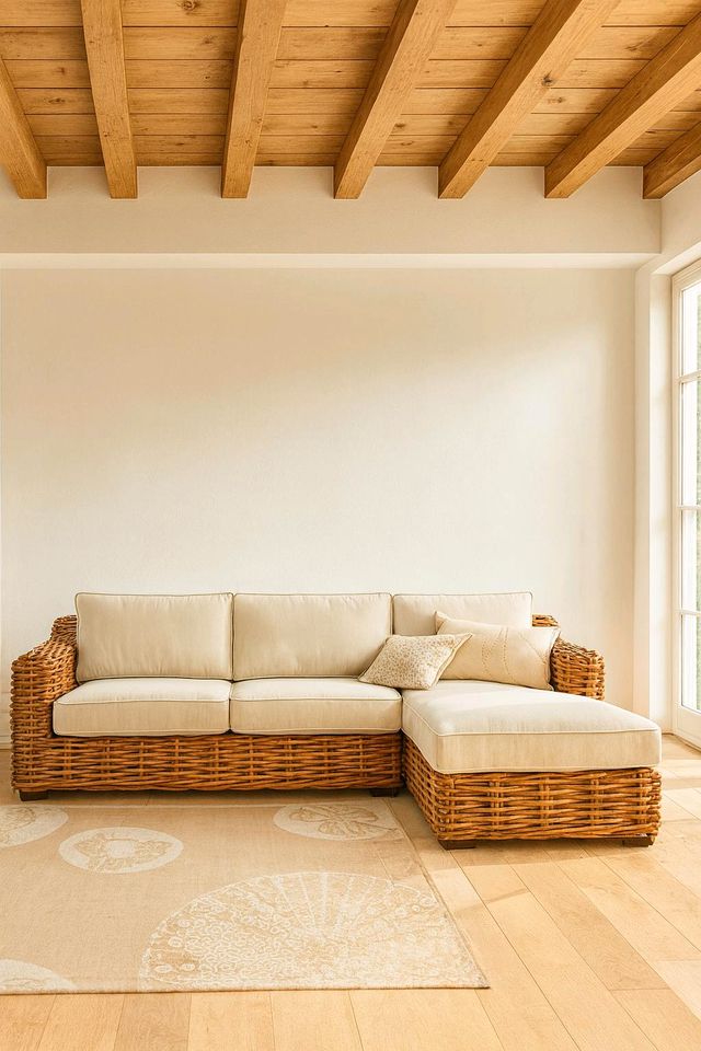 Sofa Villedieu Rattan Ecksofa Mirabeau Wintergarten Landhausstil – Bild 2
