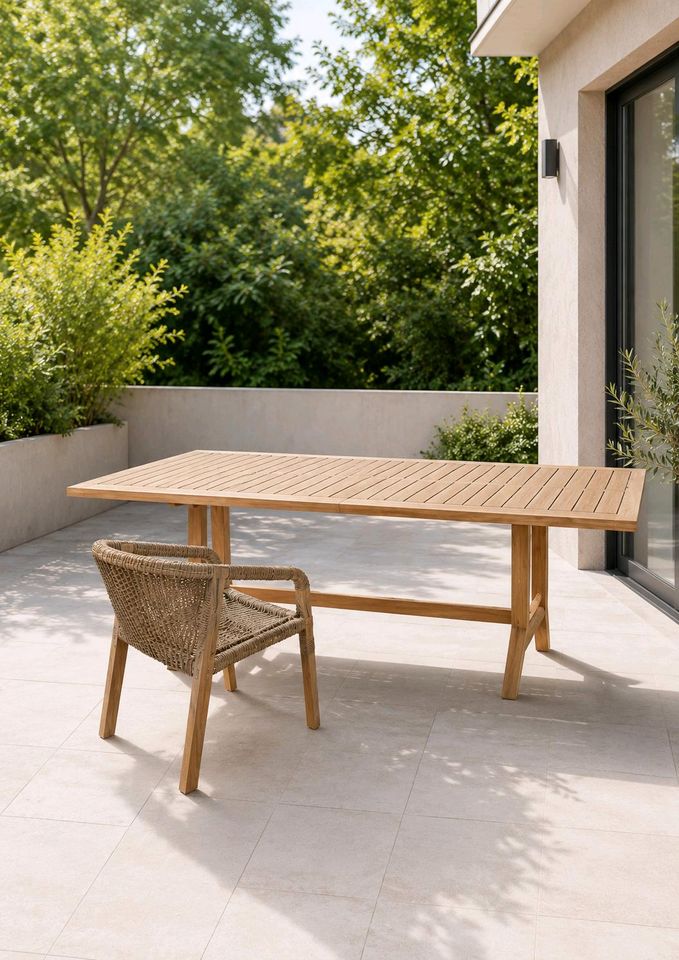 Tisch FSC 100% Kennedy Gartentisch Akazienholz 230 cm