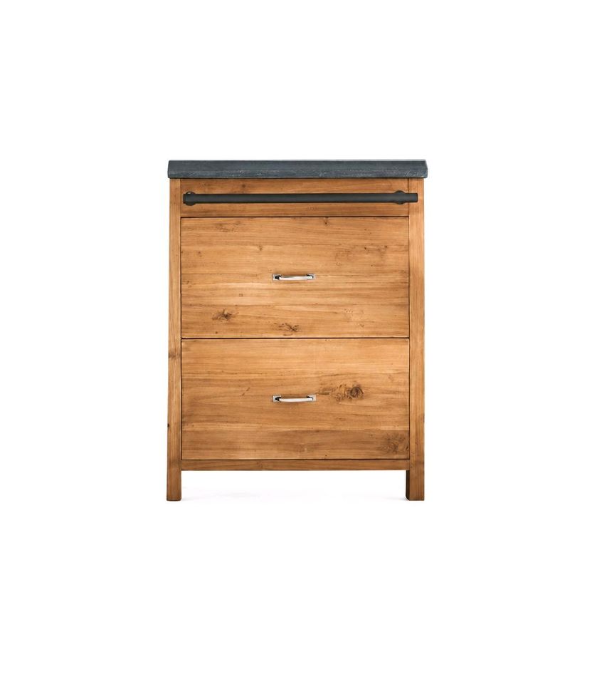 Küche Sunnybrook 4er Landhausstil Spülbecken Stein Tannenholz – Bild 6