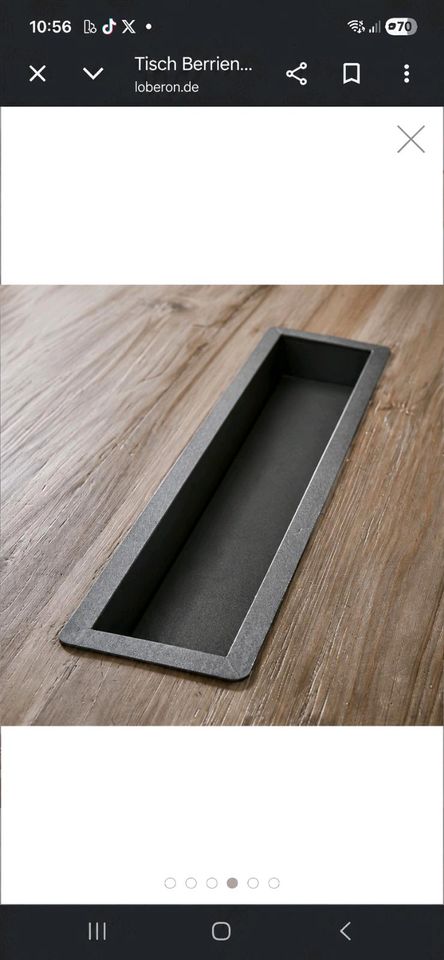 Tisch Berrien wiederaufbereitetes Tannenholz Metalleinsatz 220 cm – Bild 2